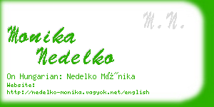 monika nedelko business card